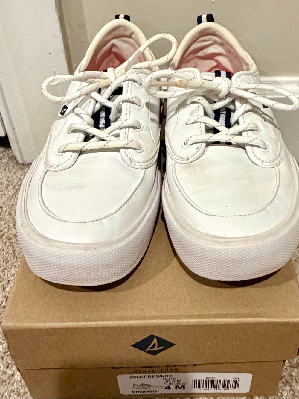 Sperry Soletide White Platform Sneakers Women’s Size 4 | Originally $69